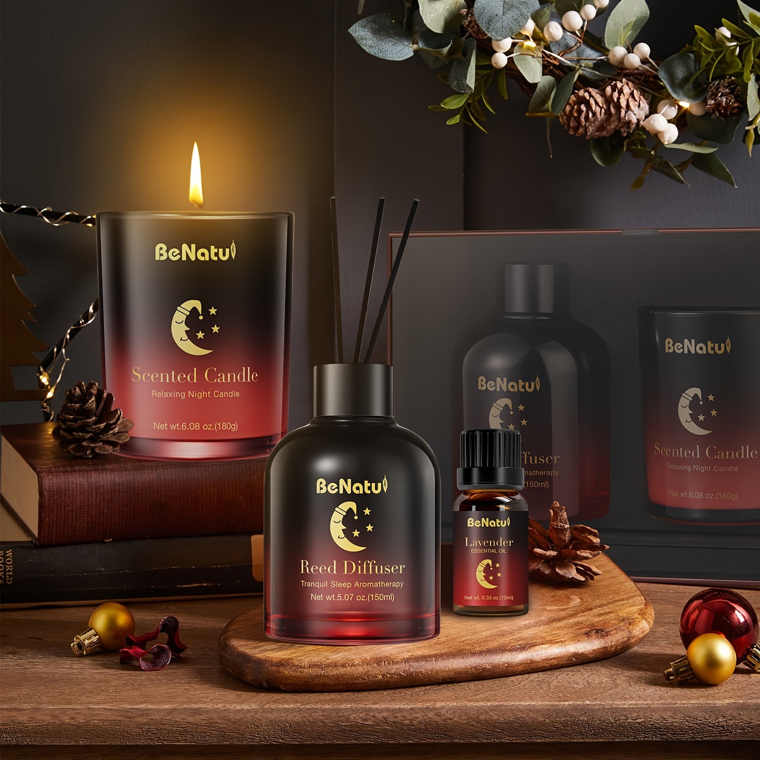 Set de Aromaterapia: Vela, Spray y Difusor para Mejorar el Sueño