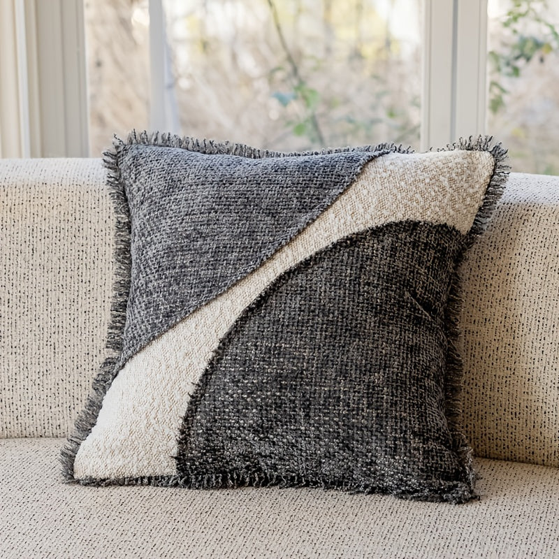 Funda de Cojín Boho Reversible de Poliéster para Salón y Dormitorio