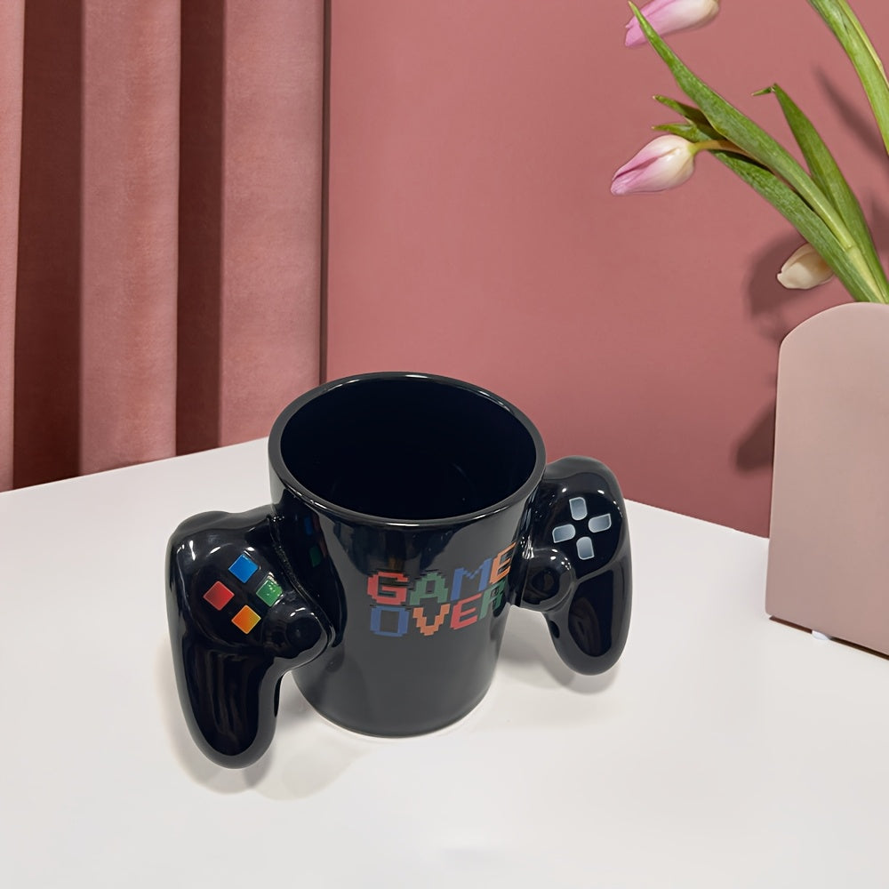 Taza de Cerámica con Asa de Mando - Gran Capacidad para Café