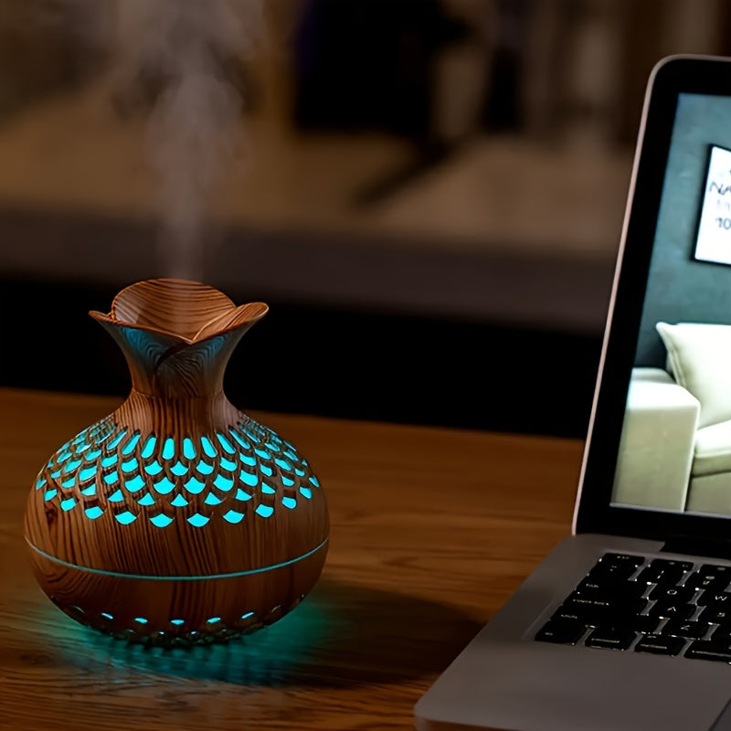 Humidificador USB de Madera YETHKE | Difusor de Aceites Esenciales