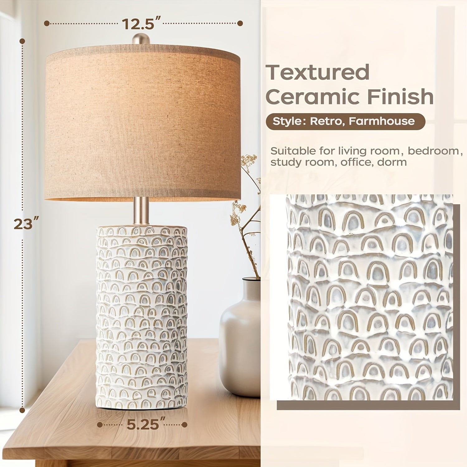 Set de 2 Lámparas de Mesa Modernas de Cerámica