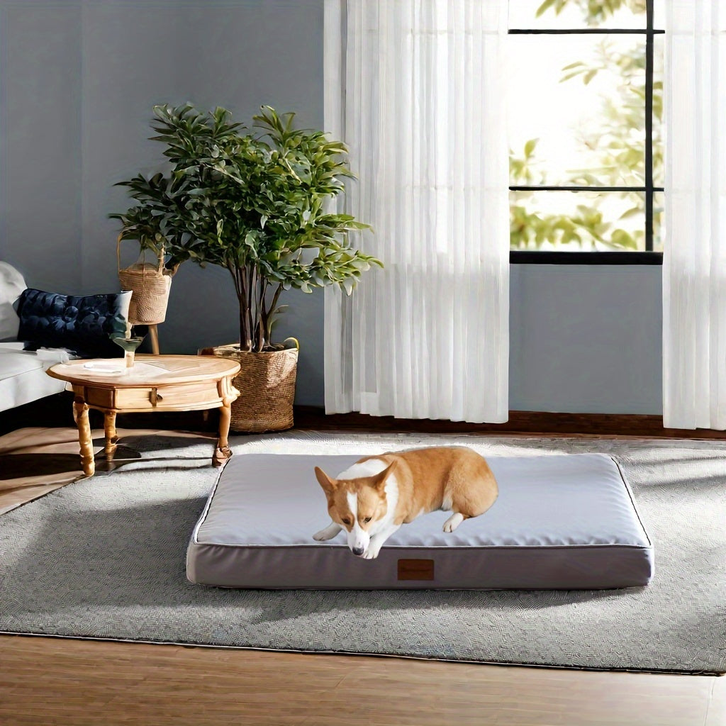Cama Ortopédica Deluxe para Perros - Gran Tamaño, Impermeable y Lavable