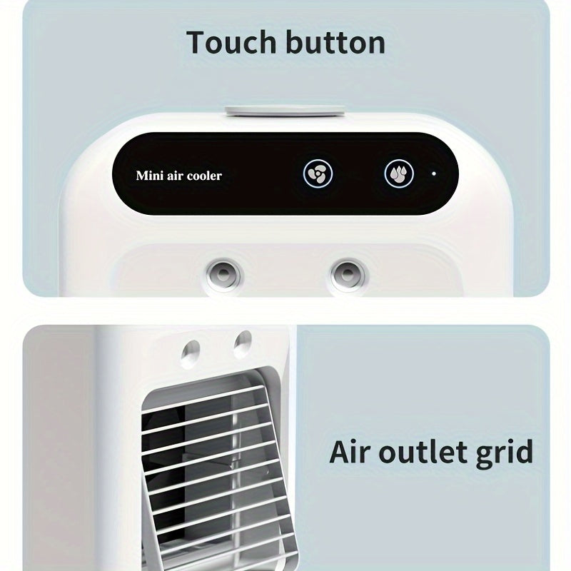 Ventilador Mini Portátil de Sobremesa con Refrigeración por Agua