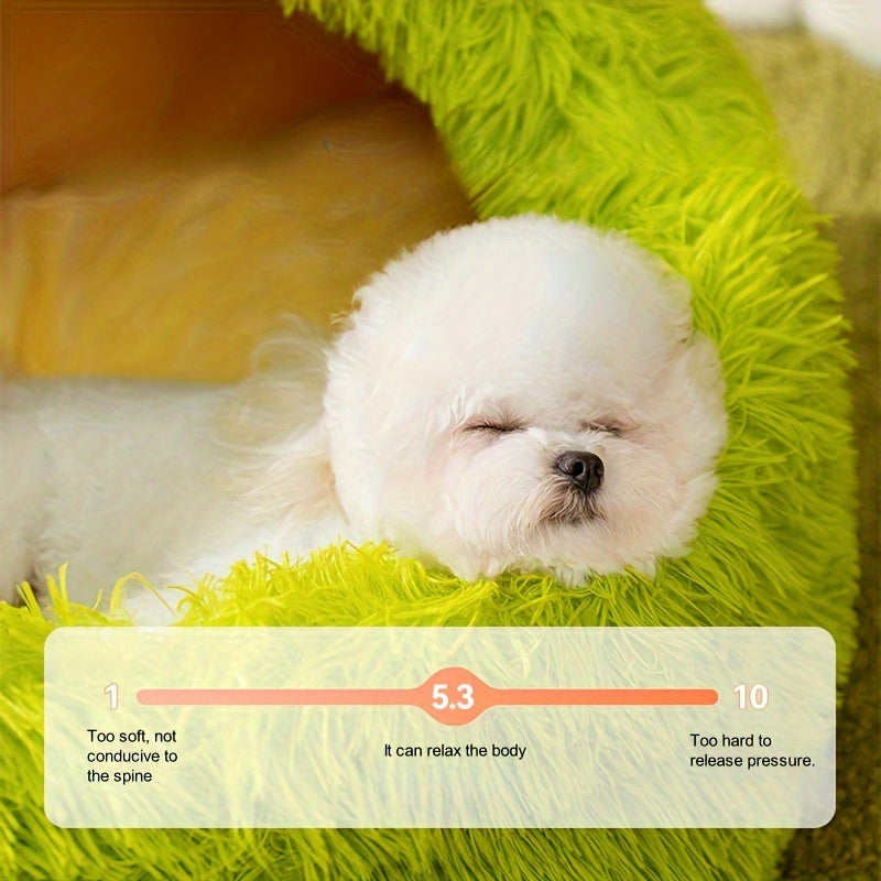 Cama de Peluche para Mascotas Pequeñas - Diseño de Dibujos Animados