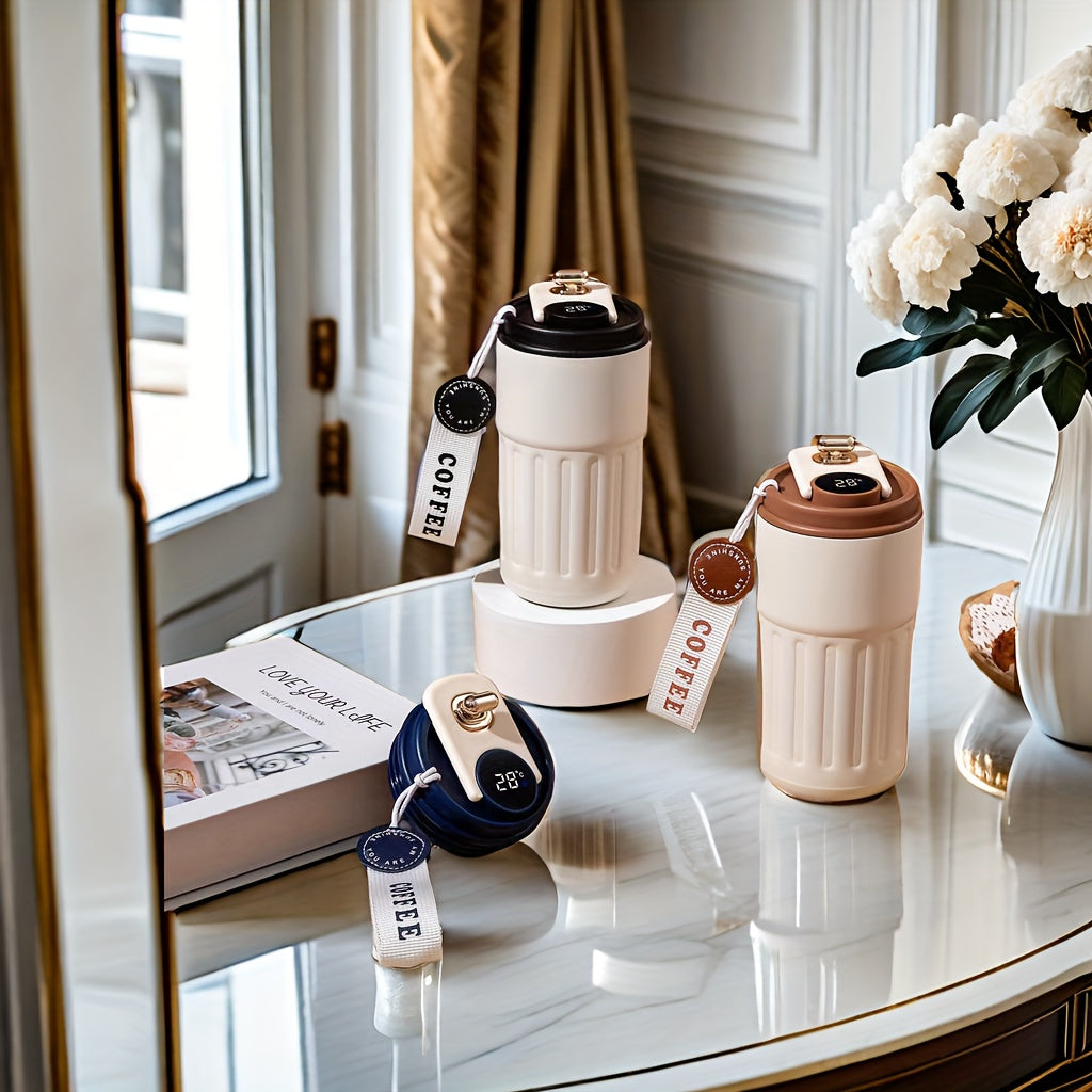 Taza Inteligente Térmica de Acero Inoxidable para Bebidas Calientes y Frías