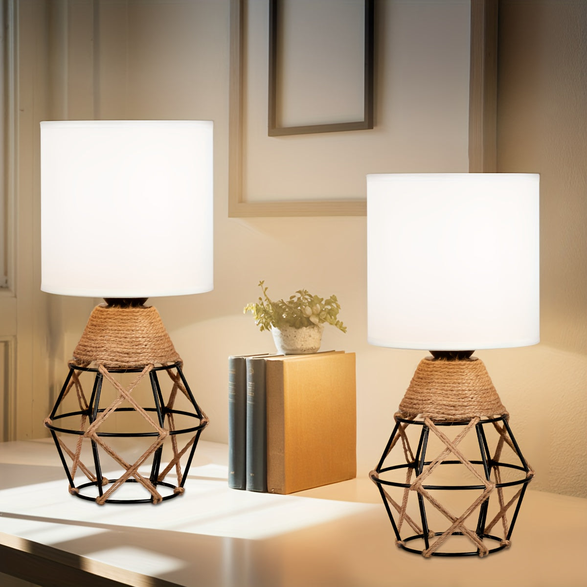 Set de 2 Pantallas de Mesa Modernas - Diseño Elegante