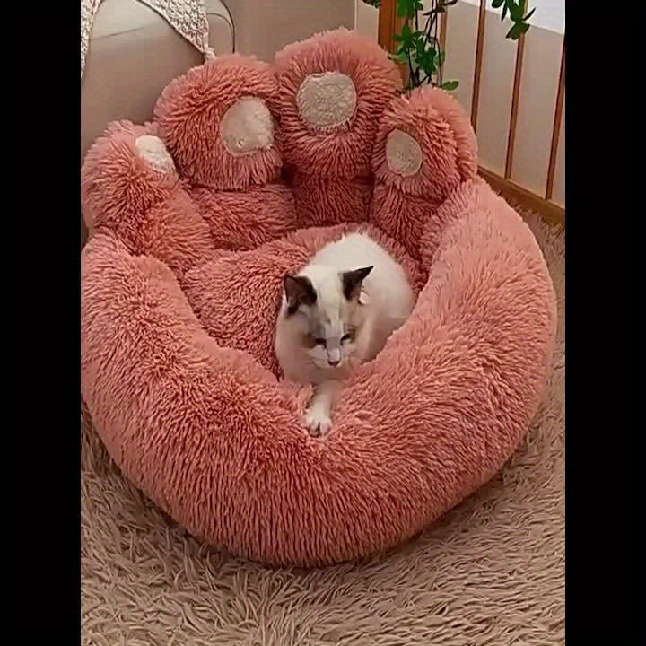 Cama Acolchada para Mascotas de Pelo Largo - Variedad de Tamaños
