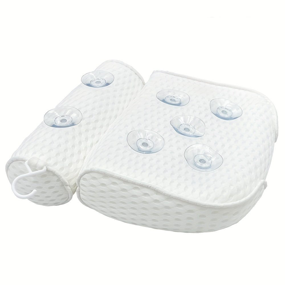 Almohada de bañera antideslizante con soporte cervical