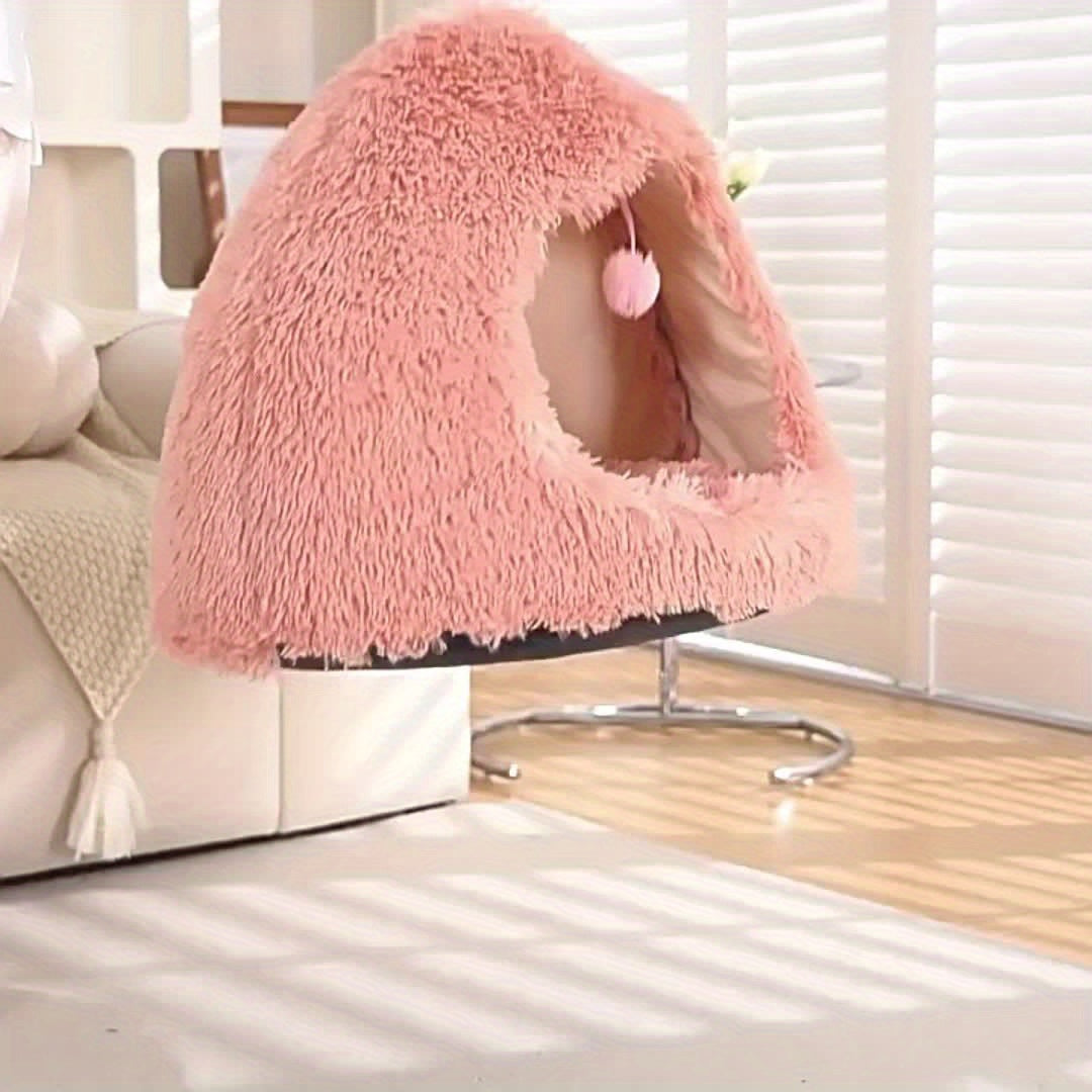 Cama Redonda Acogedora para Mascotas, Varios Tamaños y Colores