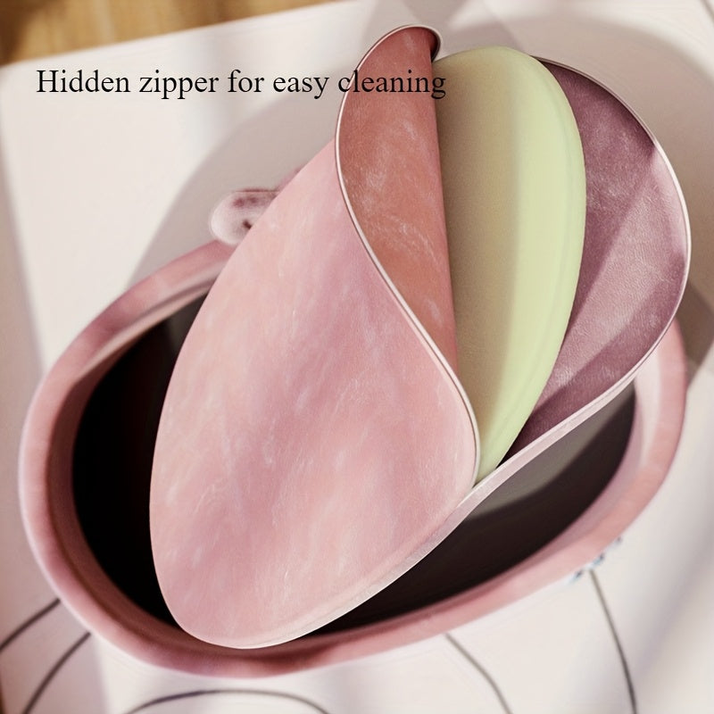 Cama Redonda Acolchada para Mascotas Pequeñas y Medianas