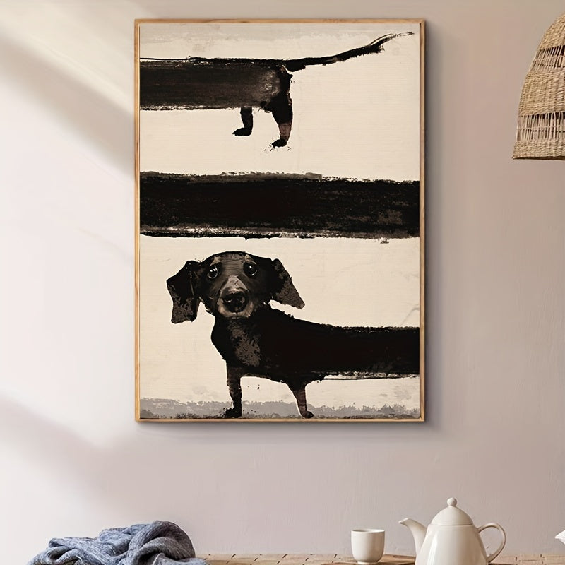 Póster de Lienzo Moderno con Perro, Decoración para el Hogar