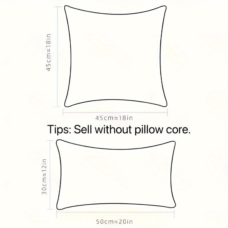 Funda de Cojín Decorativa Estilo Rústico con Bordado de Estrella de Mar