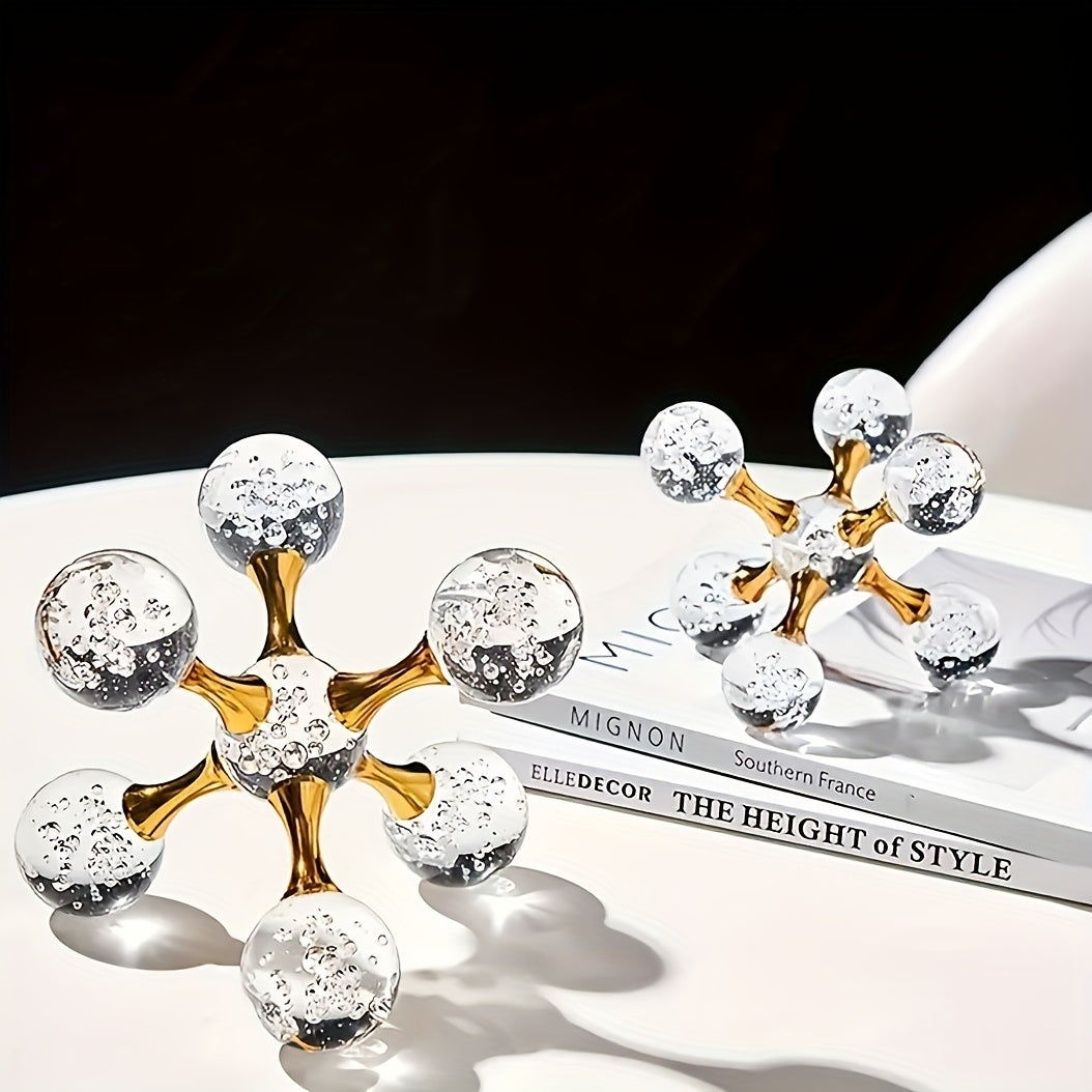 Decoración Escultural de Cristal para Hogar Moderno