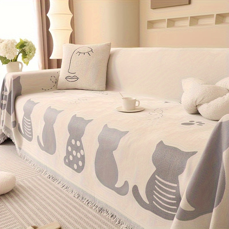 Manta de Sofá Chenille Boho, Universal y Multiusos