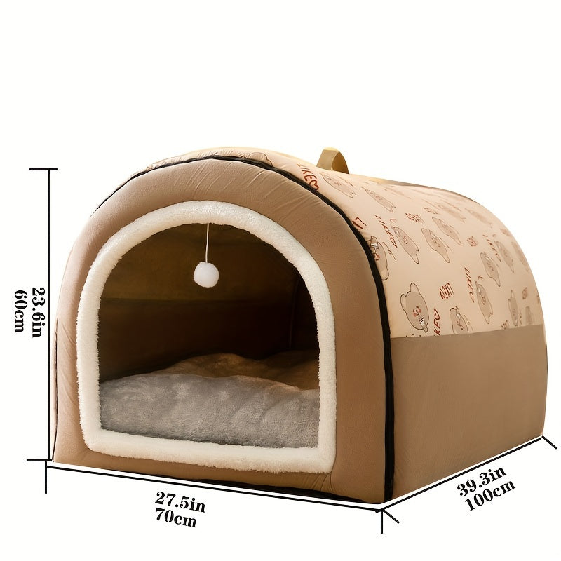 Cama para Perros EnigmaTails, Invierno Cálido, Espuma Viscoelástica