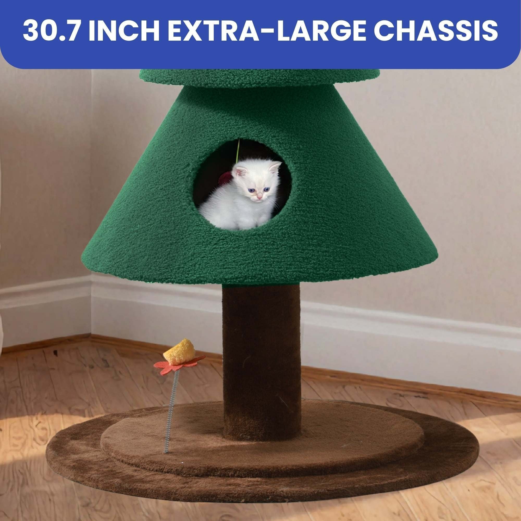 Árbol para Gatos de Interior con Condos y Cama