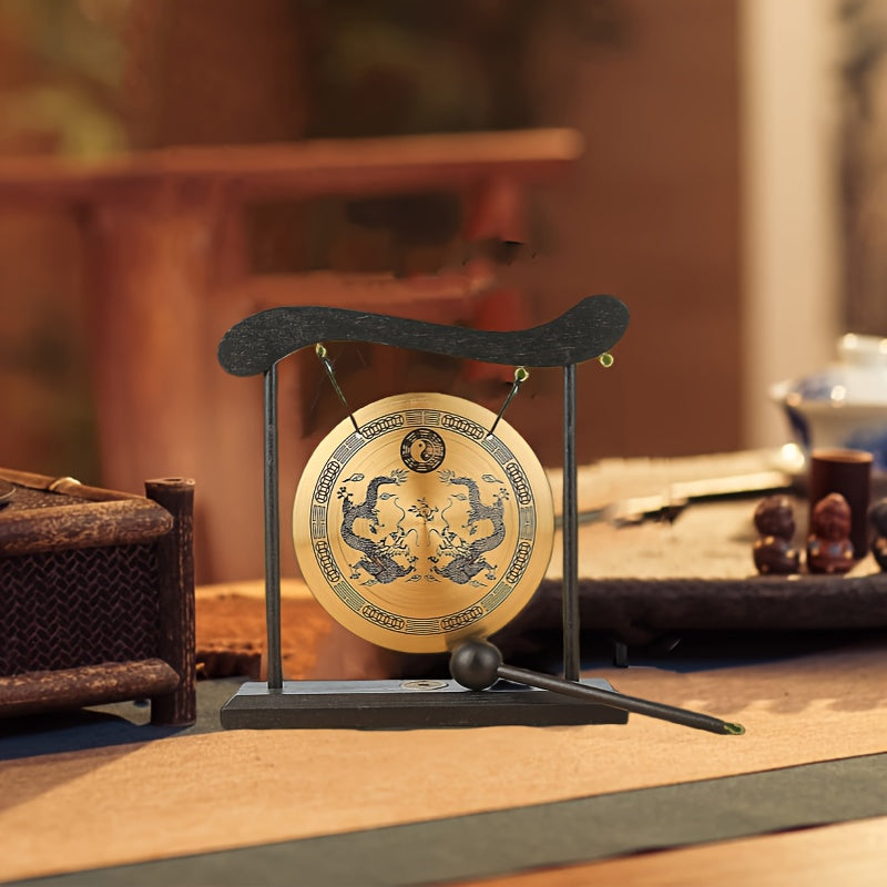 Gong de Escritorio de Latón Zen Art para Meditación y Relax