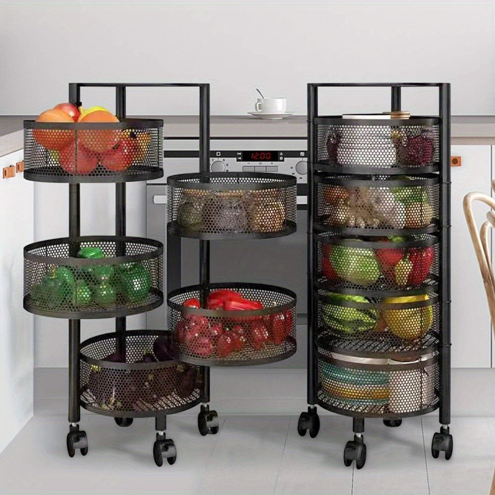 Carro de Almacenaje de Cocina Multifuncional con 5 Estantes