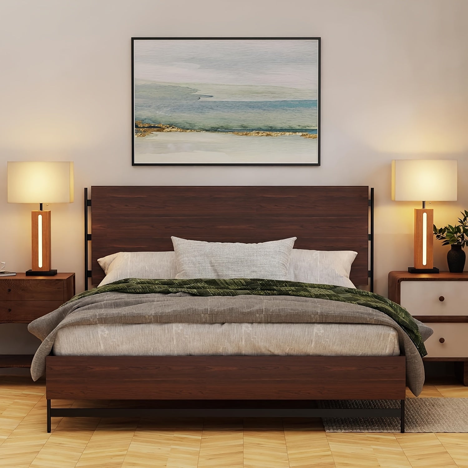 Set de 2 Lámparas de Mesa Modernas Regulables con Luz LED