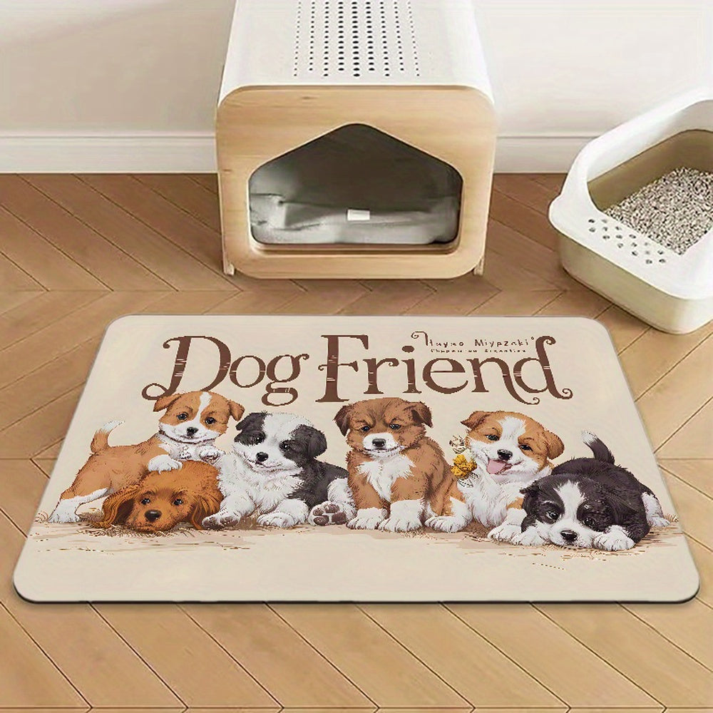 Alfombrillas Antideslizantes para Comederos de Mascotas