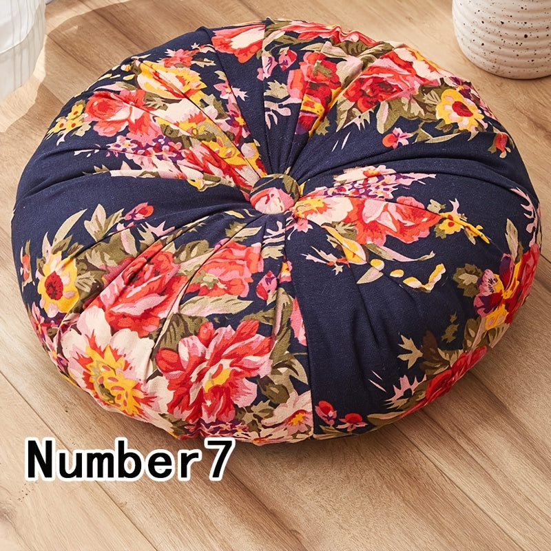 Cojín Redondo Boho-Chic 40cm - Meditación y Decoración