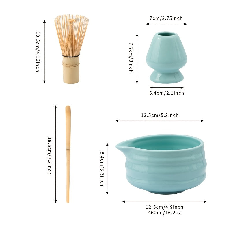 Set de Cerámica para Matcha, Tazón y Batidor