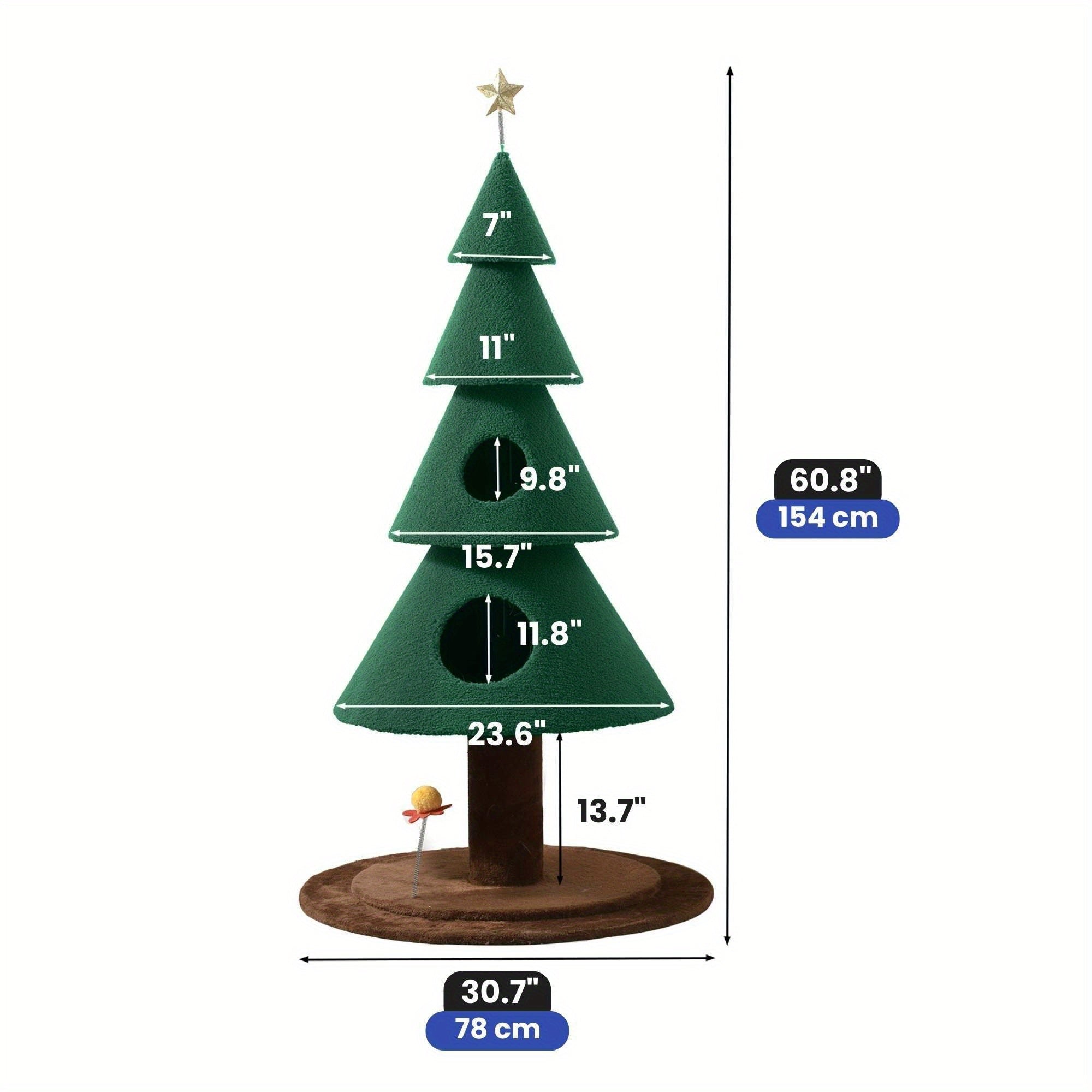Árbol para Gatos de Interior con Condos y Cama