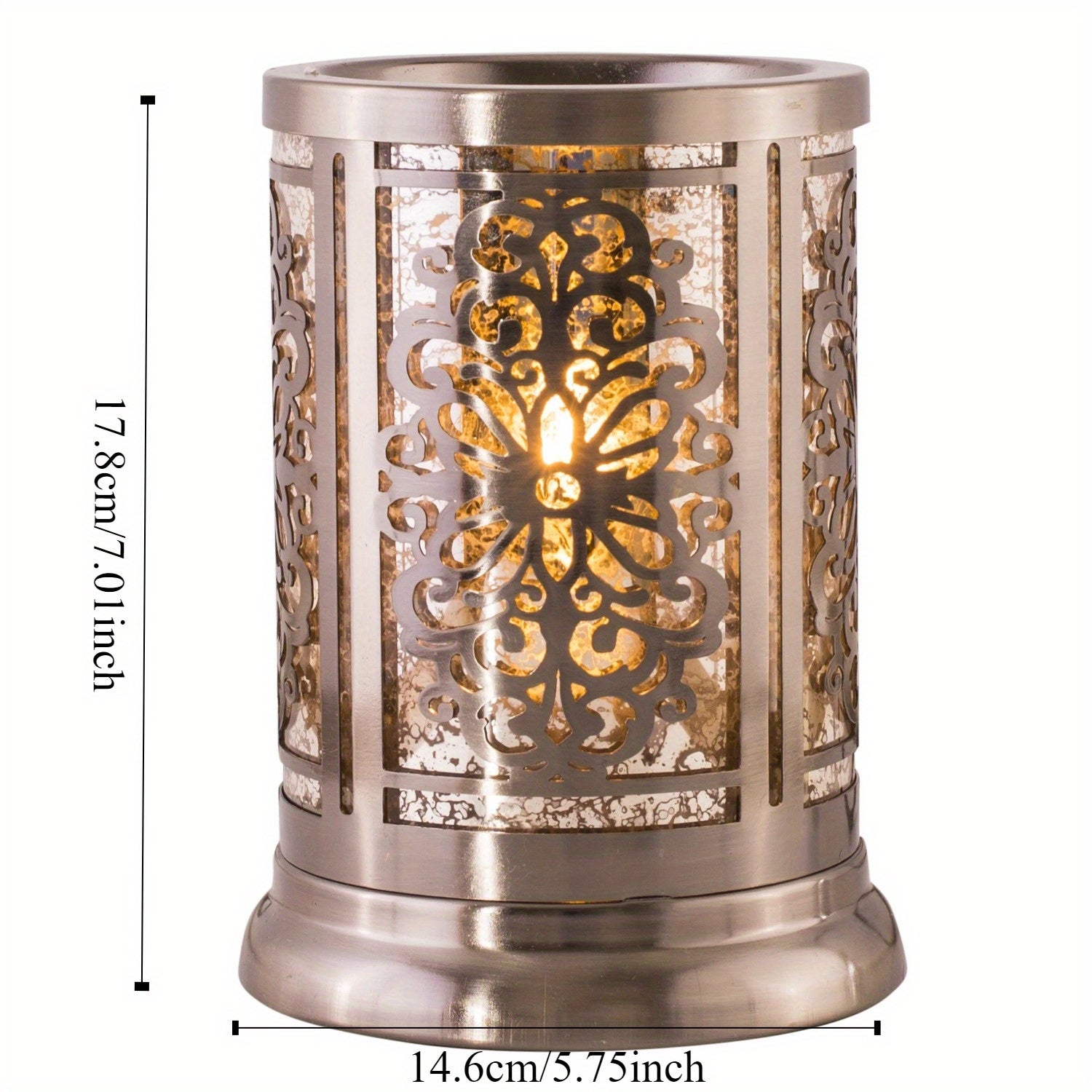 Calentador de Cera Aromática Charleston - Sin Llama, Con Luz Suave