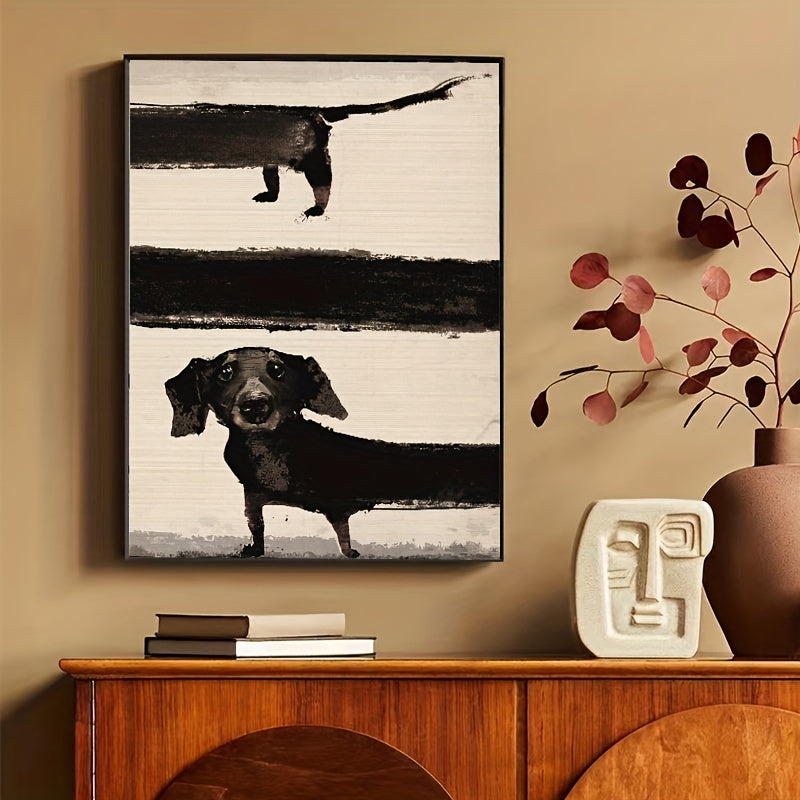 Póster de Lienzo Moderno con Perro, Decoración para el Hogar