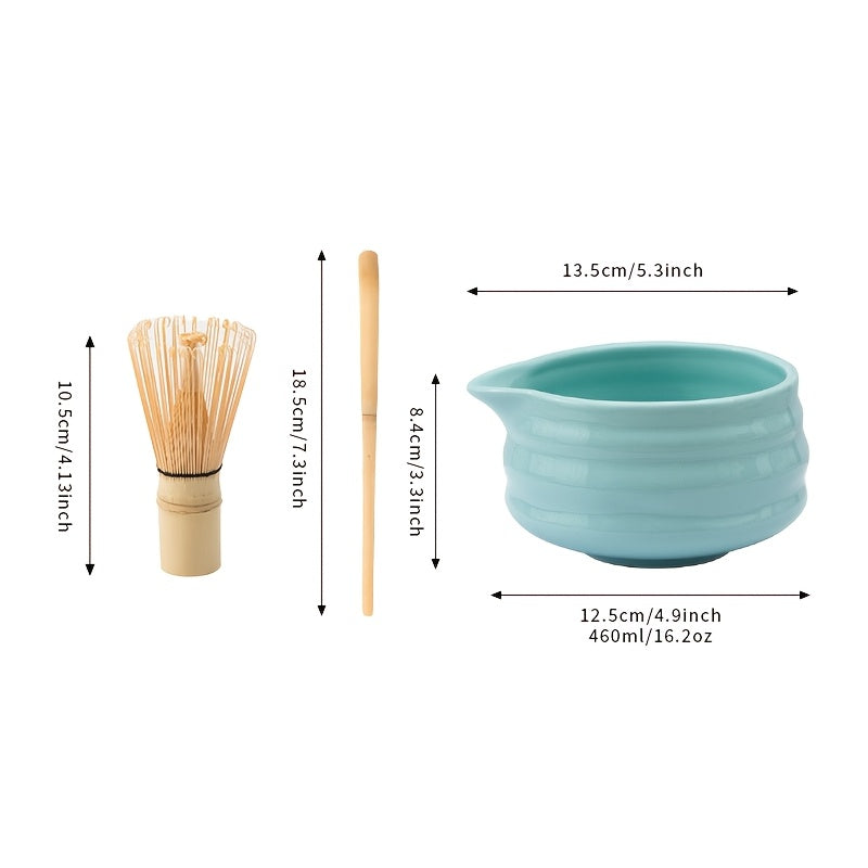 Set de Cerámica para Matcha, Tazón y Batidor