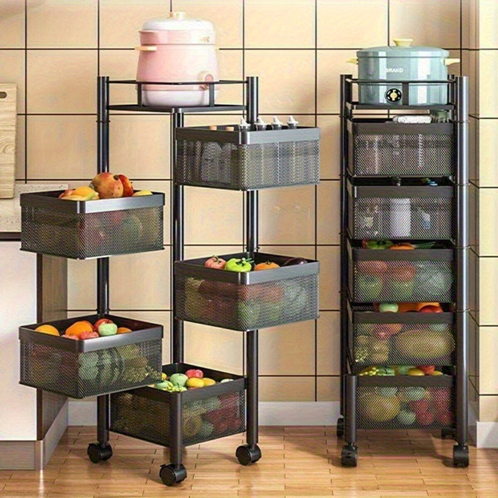 Carro de Almacenaje de Cocina Multifuncional con 5 Estantes