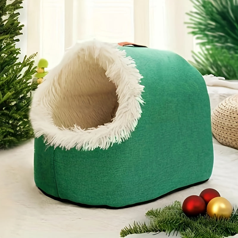 Casa y Condominio para Gatos Booteeley de Poliéster, Portátil y Moderna