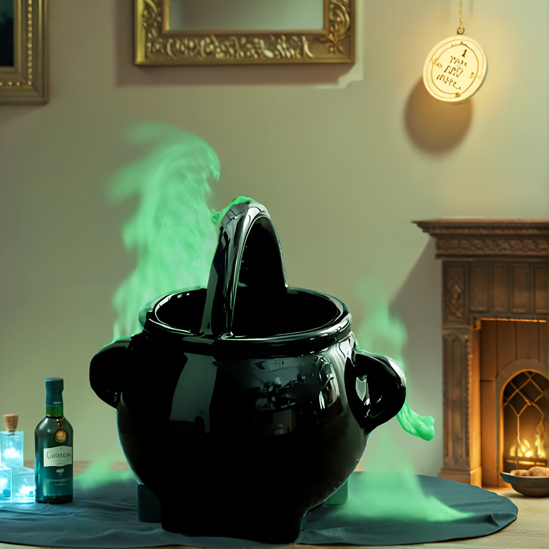 Quemador de Aceite Esencial de Cerámica Negra