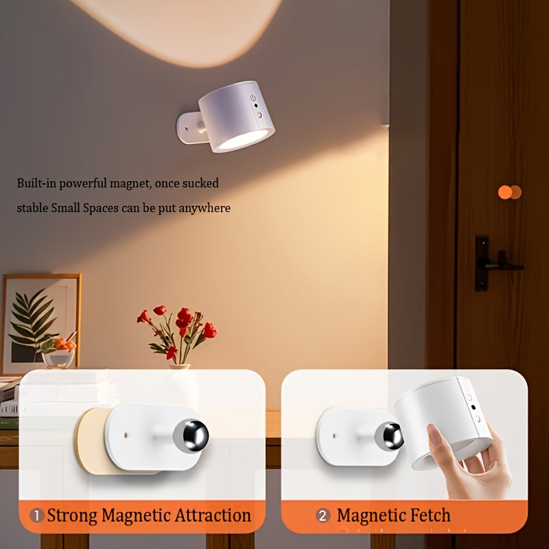 Luz de pared inteligente, control táctil y remoto, recargable