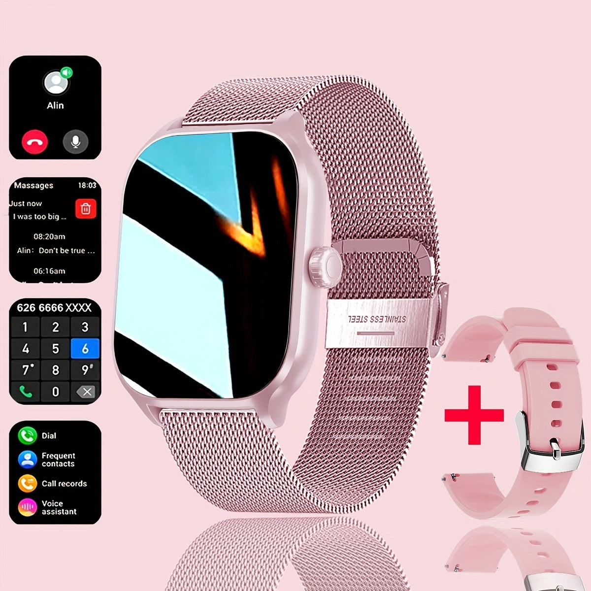 Smartwatch con Pantalla Táctil de 2.01'' y 100+ Modos Deportivos