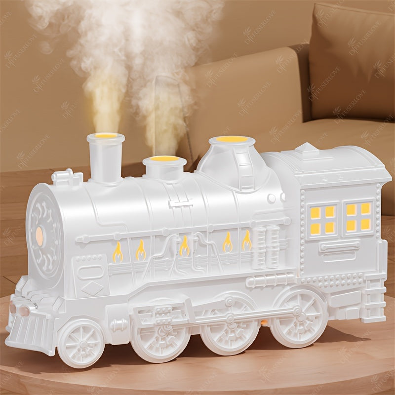 Difusor de Aromas y Humidificador en Forma de Tren, 300 ml