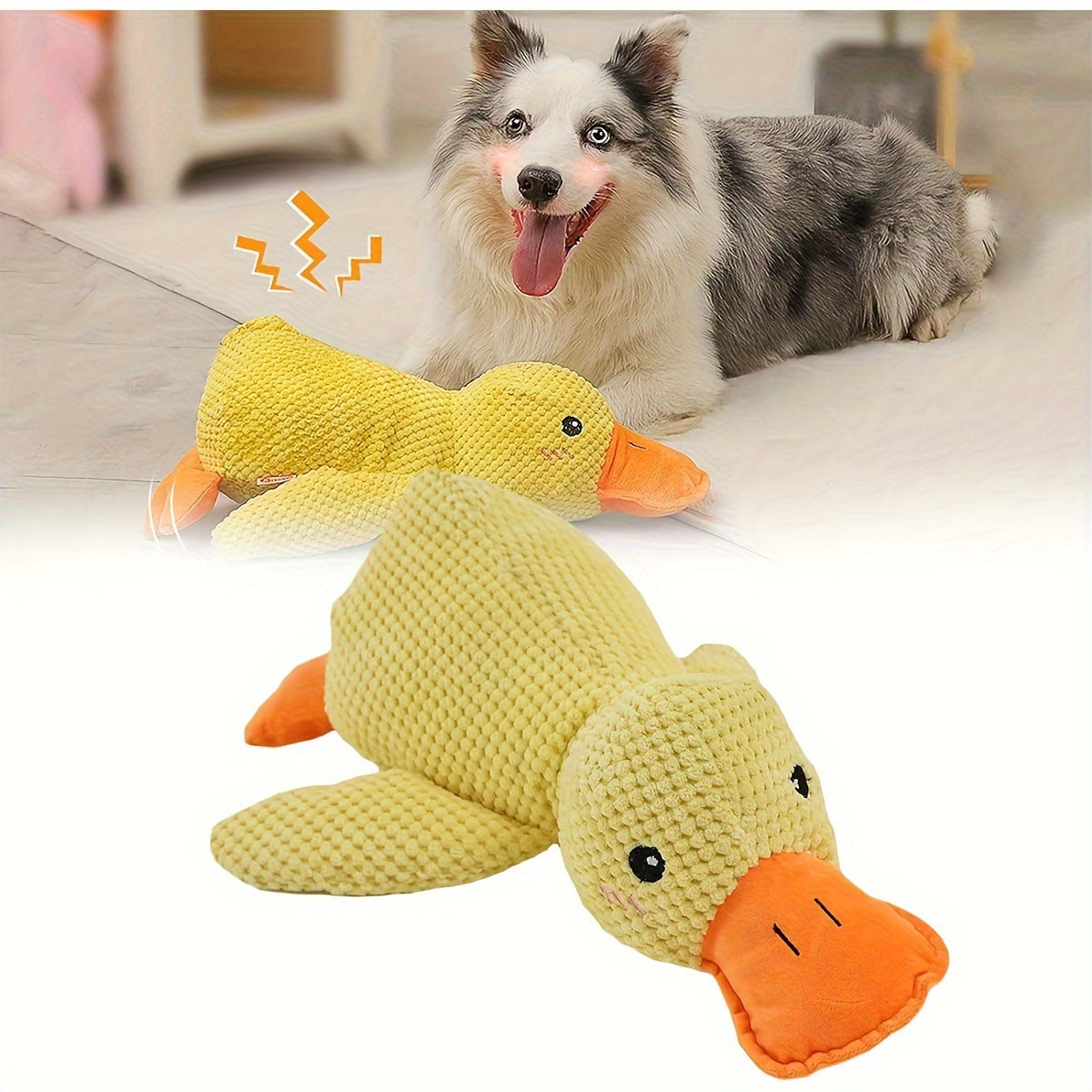 Juguete Interactivo Pato de Tela para Perros de Todos los Tamaños