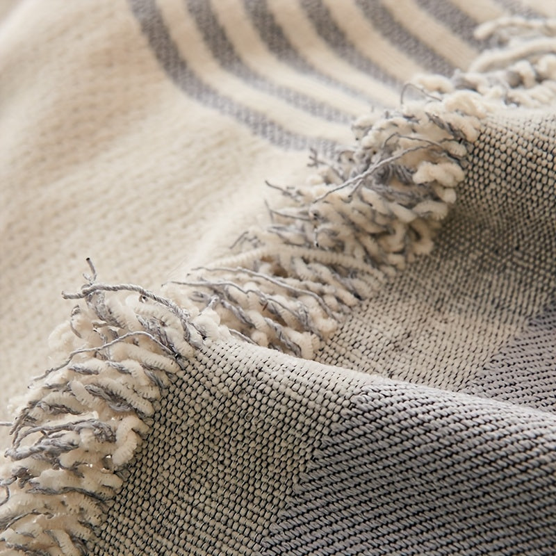 Manta Decorativa Bohemia de Chenilla para Sofá