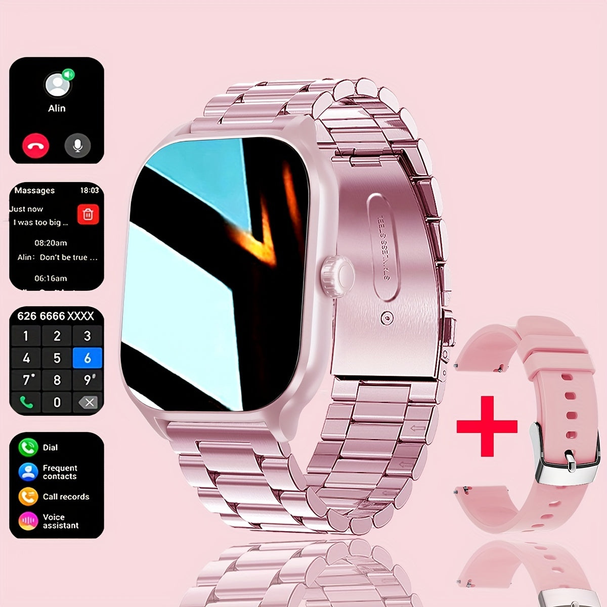 Smartwatch con Pantalla Táctil de 2.01'' y 100+ Modos Deportivos