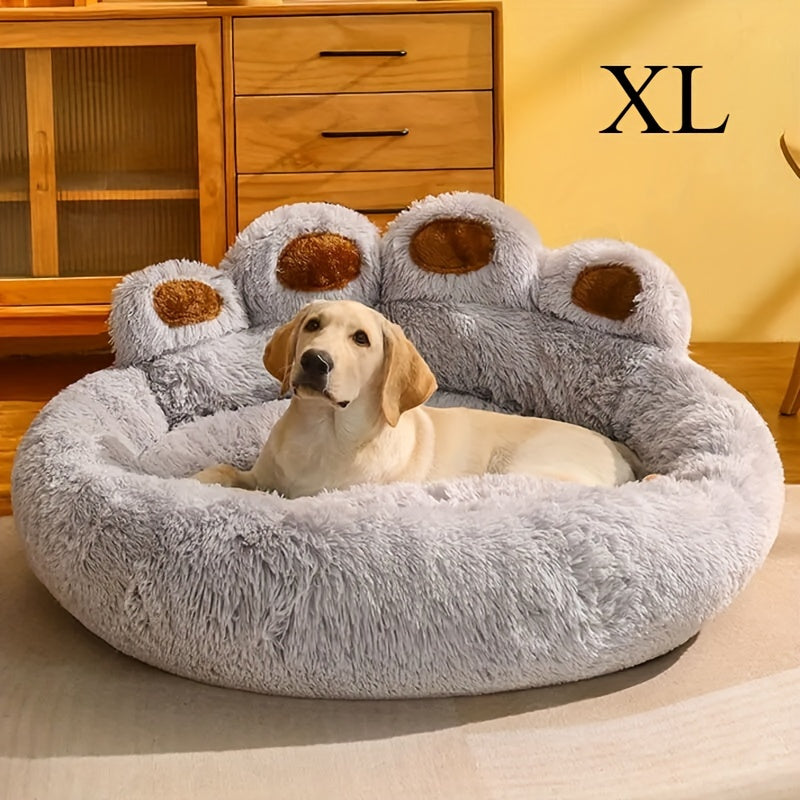 Cama Acolchada para Mascotas de Pelo Largo - Variedad de Tamaños