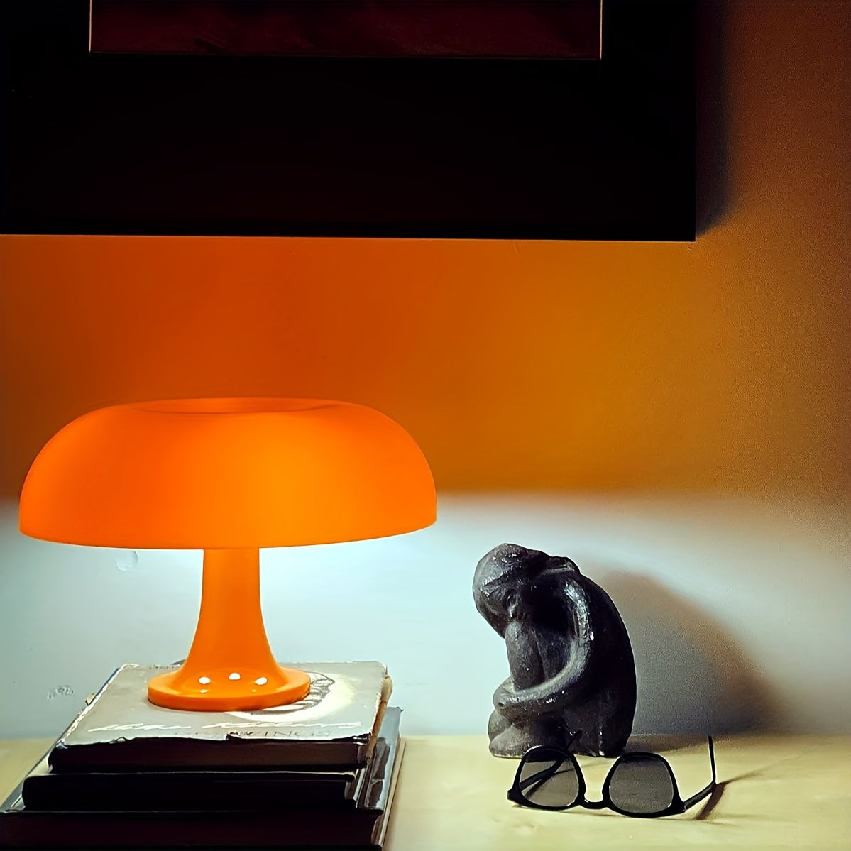 Lámpara de Mesa LED Champiñón Chic - Luz Regulable USB para Decoración de Hogar