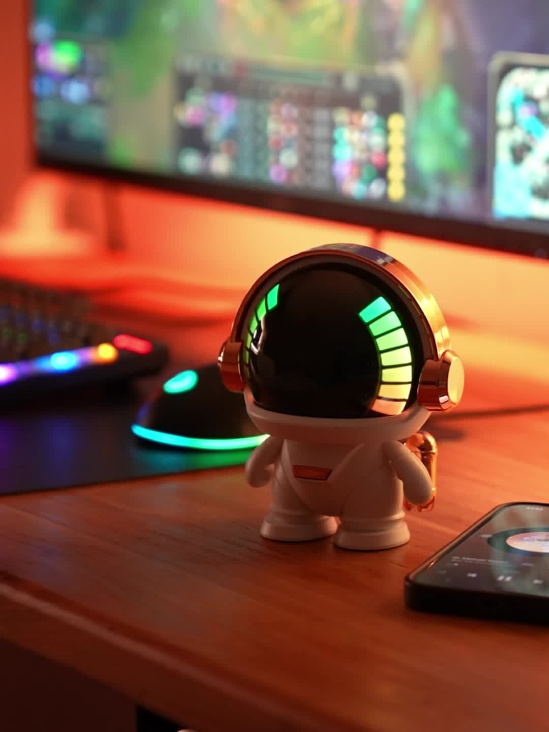 Altavoz Inalámbrico Portátil con Luz para Hogar y Fiestas