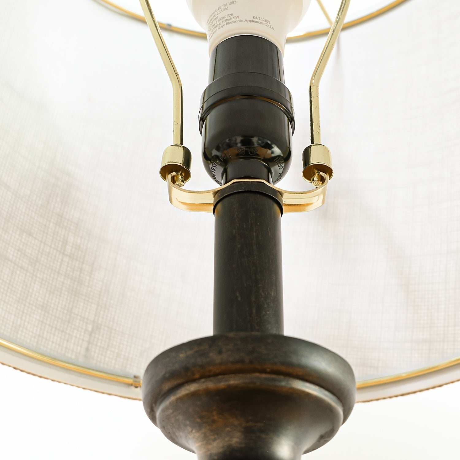 Set de 2 Lámparas de Mesa Rústicas con Carga USB y Tipo-C