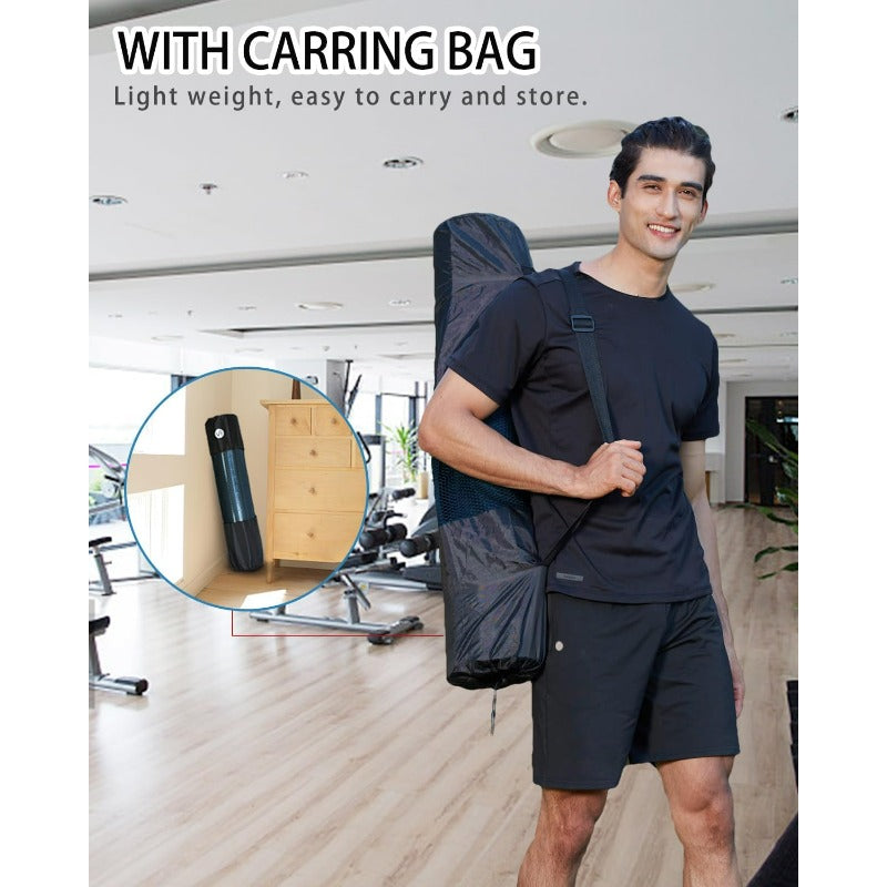 Esterilla de yoga extra ancha TPE 78"×35" 15 mm