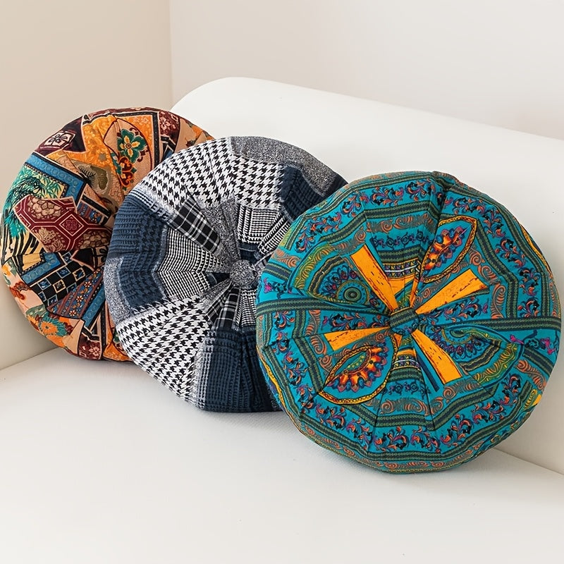 Cojín Redondo Boho-Chic 40cm - Meditación y Decoración