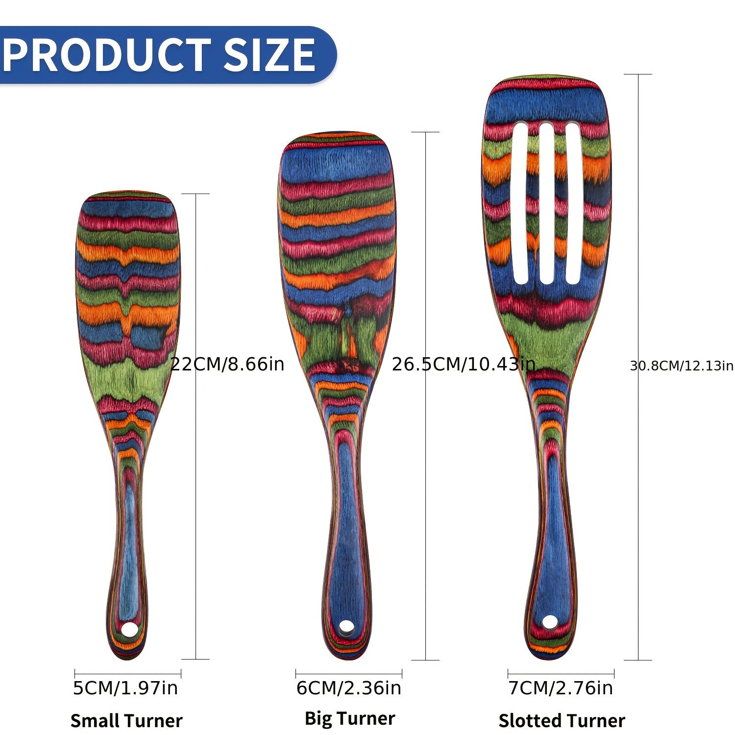 Pakkawood Wooden Kitchen Utensil Set 