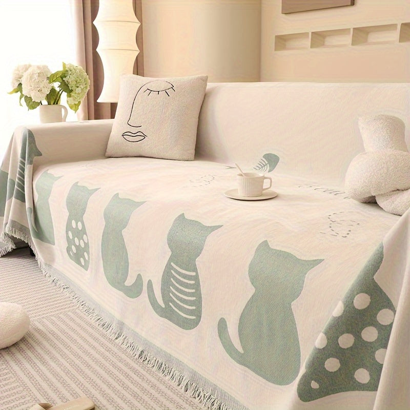 Manta de Sofá Chenille Boho, Universal y Multiusos