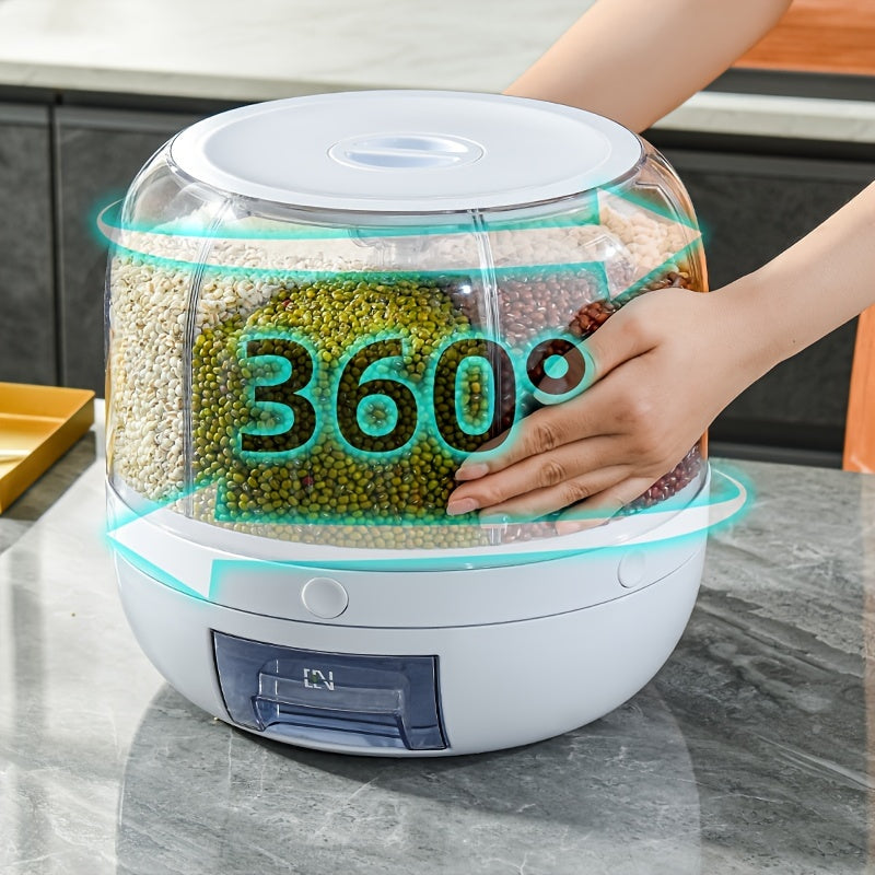 Dispensador de Arroz Giratorio 360° Hermético