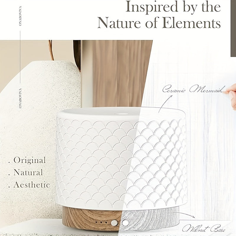 Difusor de Aromaterapia Ultrasónico de Cerámica 280ml