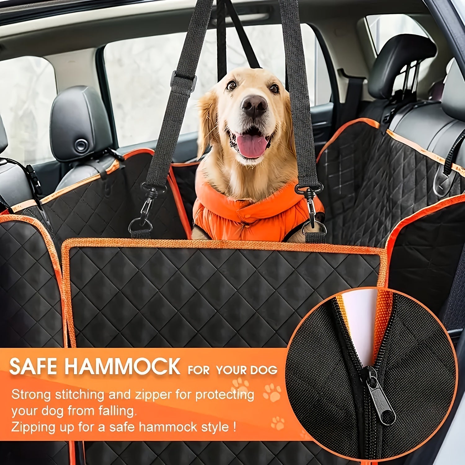 Funda Protectora Impermeable para Asiento de Coche de Perro